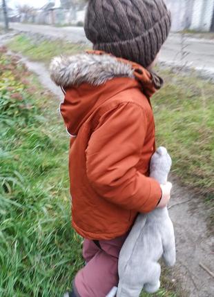 Тепла дитяча зимова курточка f&fтеплая детская зимняя курточка7 фото