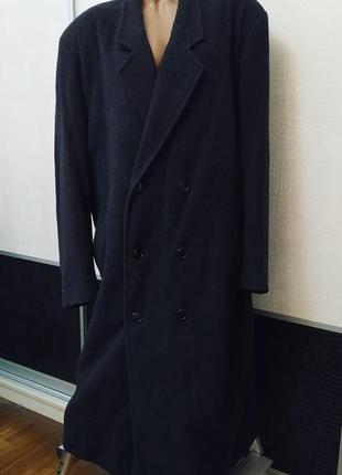 Шерстяное кашемировое длинное пальто на синтепоне италия2 фото