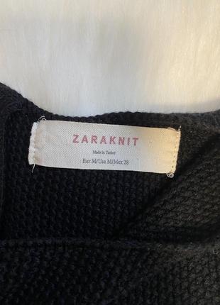 В’язана блуза з баскою zara5 фото