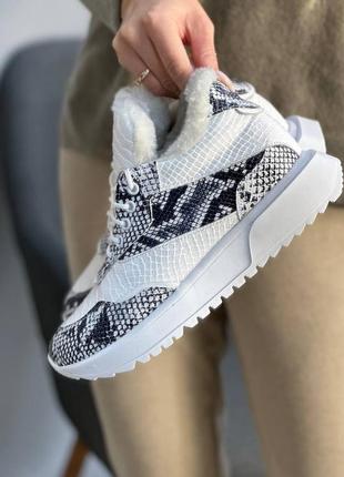 Зимние кроссовки на меху натуральная кожа осень зима