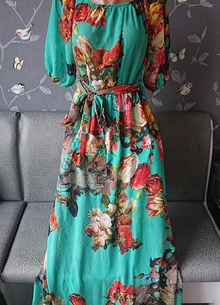 Красивое летнее платье макси р. м