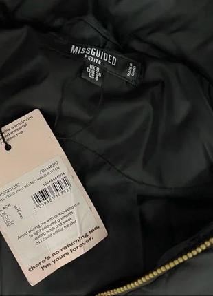 Весенняя женская куртка missguided, черная зимняя куртка, плащ, пальто6 фото