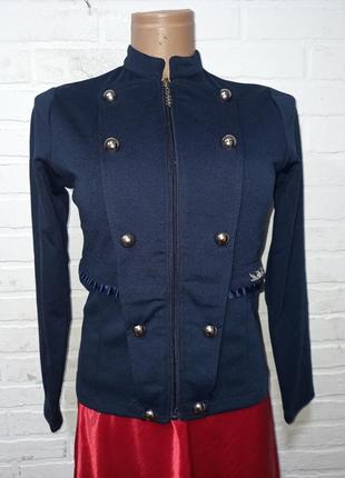 Трикотажный пиджак жакет кофта на девочку подростка рост158