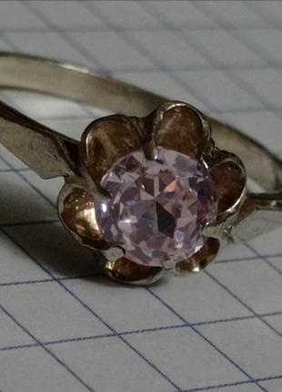 Серебряное кольцо с лавандовым аметистом1 фото