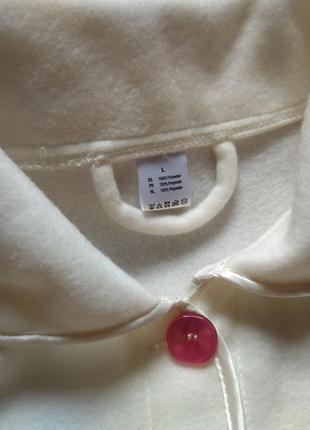 Теплий флісовий халат на гудзиках р. l, заміри на фото3 фото