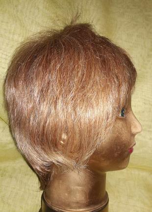 Парик натуральные волосы полная имитация кожи головы2 фото