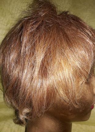 Перука натуральне волосся полная імітація шкіри голови