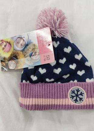 Теплая шапка для девочки alive
