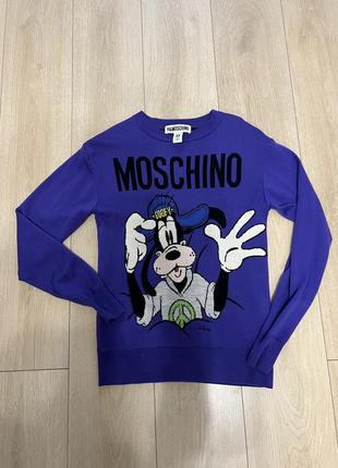 Шерстяной свитер h&m moschino