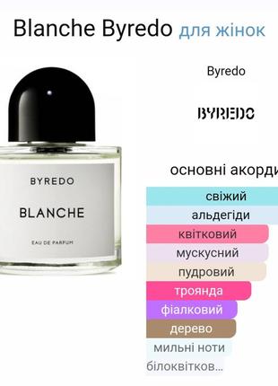 Blanche byredo тестер 40мл швейцария3 фото