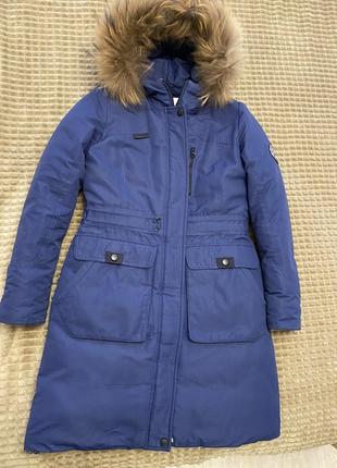 Зимове пальто для дівчинки, ріст 1522 фото