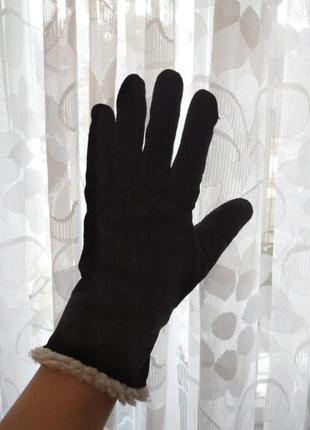 Замшеві шкіряні  рукавиці, рукавиці рукавички шкіра англія3 фото
