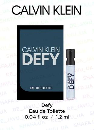 Пробник парфюма calvin klein аромат defy духи древесные фужерные edt1 фото