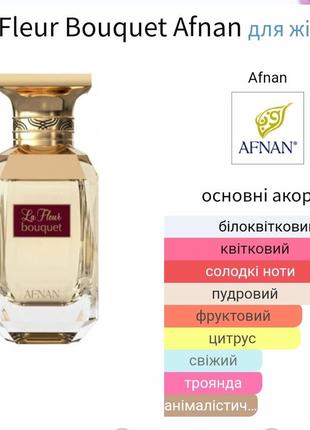 Розпив! парфумована вода afnan perfumes la fleur bouquet 1мл