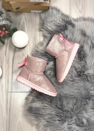 Угги ugg pretty pink mini (натур.замш, натур.овчина)8 фото