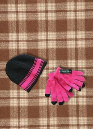 Зимний набор перчатки + шапка