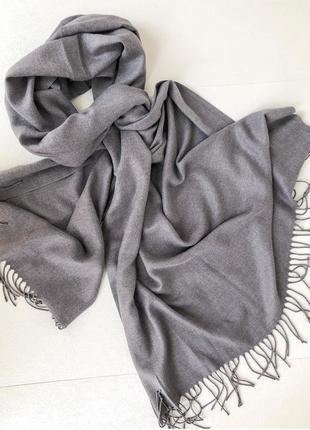 Світло-сірий шарф гарної якості 👌3 фото