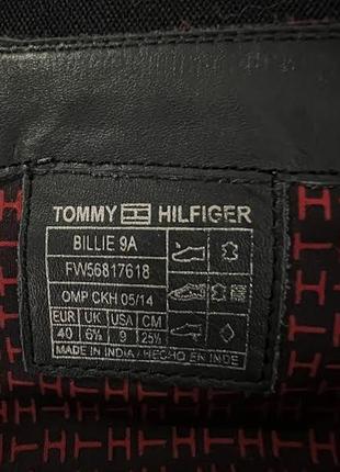 Кожаные черные сапоги tommy hilfiger3 фото