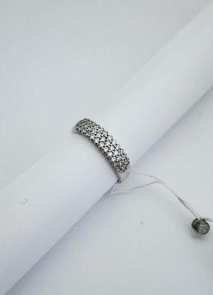 Серебряное кольцо родированное 16, 16.5, 18.5 размер