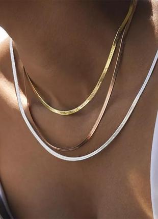 Стильные цепочки змеи