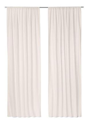 - 1 шт - штора напівлляна колір: кремовий tchibo( германия) 140 х 300 см