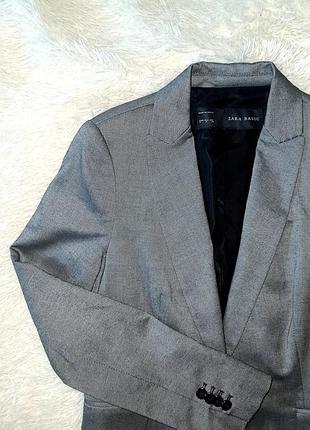 Піджак зара, оверсайз піджак, подовжений піджак, блейзер, сірий піджак zara , жакет