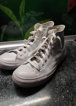 Кеди converse chuck taylor all star leather white