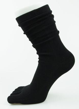 Шкарпетки з пальцями веселка faitolagi 37-40 чорний