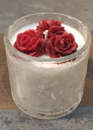 Парфумована свіча червоні троянди2 фото