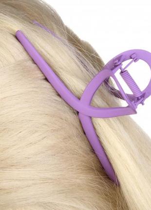 Краб для волос фиолетовый2 фото