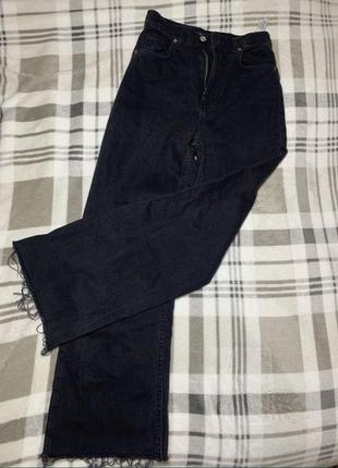 Чёрные широкие джинсы