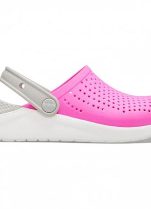 Оригинал.детские кроксы-сабо-сандалии crocs kids’ literide clog electric pink