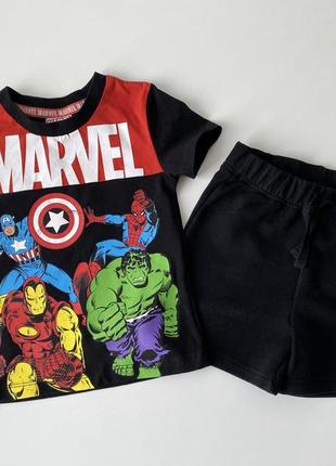 Marvel костюм шорти і футболка 9-12 міс 80 см