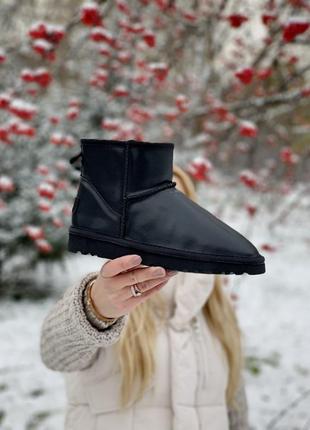 Зимние мужские угги ugg classic ultra black (мех) 40-41-42-43-44-45