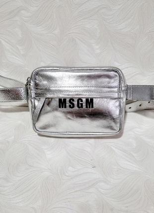 Фірмова шкіряна бананка msgm