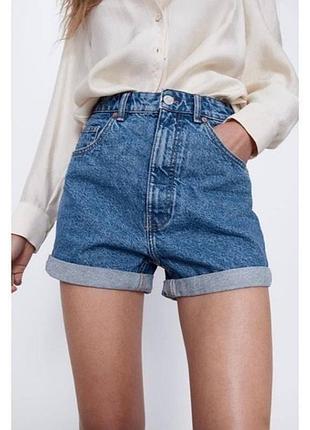 Джинсовые шорты 1975 mom fit2 фото