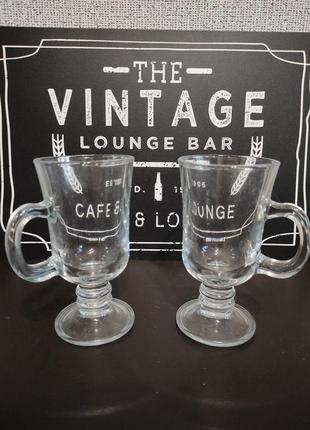 Стаканы на ножке и с ручкой