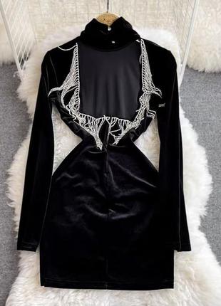 Сукня новорічна зі стразами