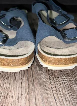 Босоніжки сандалі zara класні оригінал натуральна шкіра birkenstock6 фото