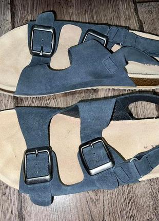 Босоніжки сандалі zara класні оригінал натуральна шкіра birkenstock1 фото
