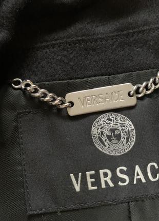 Мужское кашемировое полу пальто пиджак gianni versace6 фото