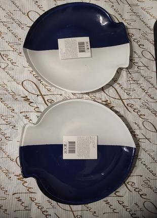 Тарелка фигурная, двухцветная venezia2 фото