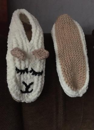 Носки тапці вʼязані2 фото