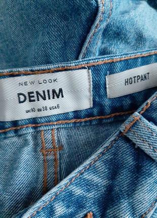 Стильные короткие джинсовые шорты_хлопок #7546 фото