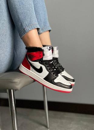 Зимові жіночі кросівки nike air jordan, женские зимние кроссовки найк