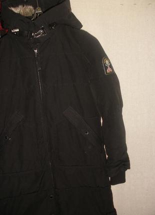Теплое стеганное пальто длинная куртка с капюшоном amisu для миниатюрной барышни2 фото