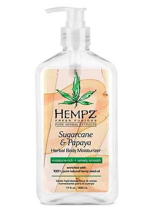 Молочко для тіла тростинний цукор-папайя hempz 500мл
