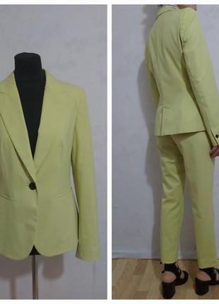 Брючный костюм лимонного цвета zara8 фото