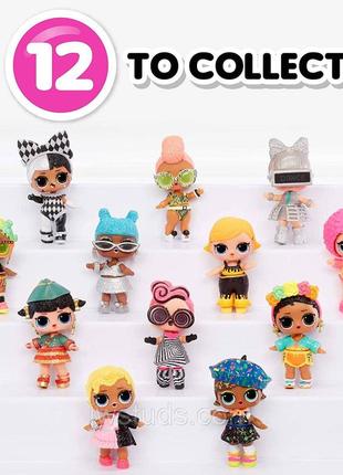 L. o. l. surprise! 6 серія лялька світиться блискуча лялька 100% оригінал mga lights glitter doll black light