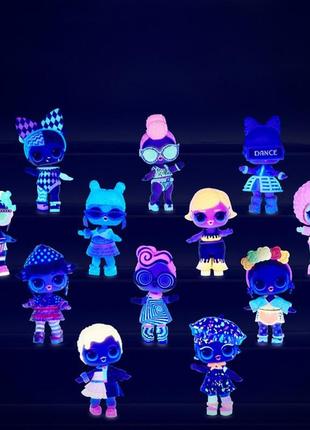 L. o. l. surprise! 6 серія лялька світиться блискуча лялька 100% оригінал mga lights glitter doll black light5 фото